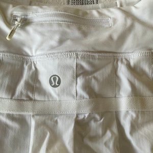 NWT Discontinued Lululemon Pace Setter Tennis Skirt Size 2 White